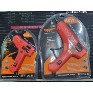 Súng bắn keo nến điện 20w. 60w. century tiêu chuẩn usa.