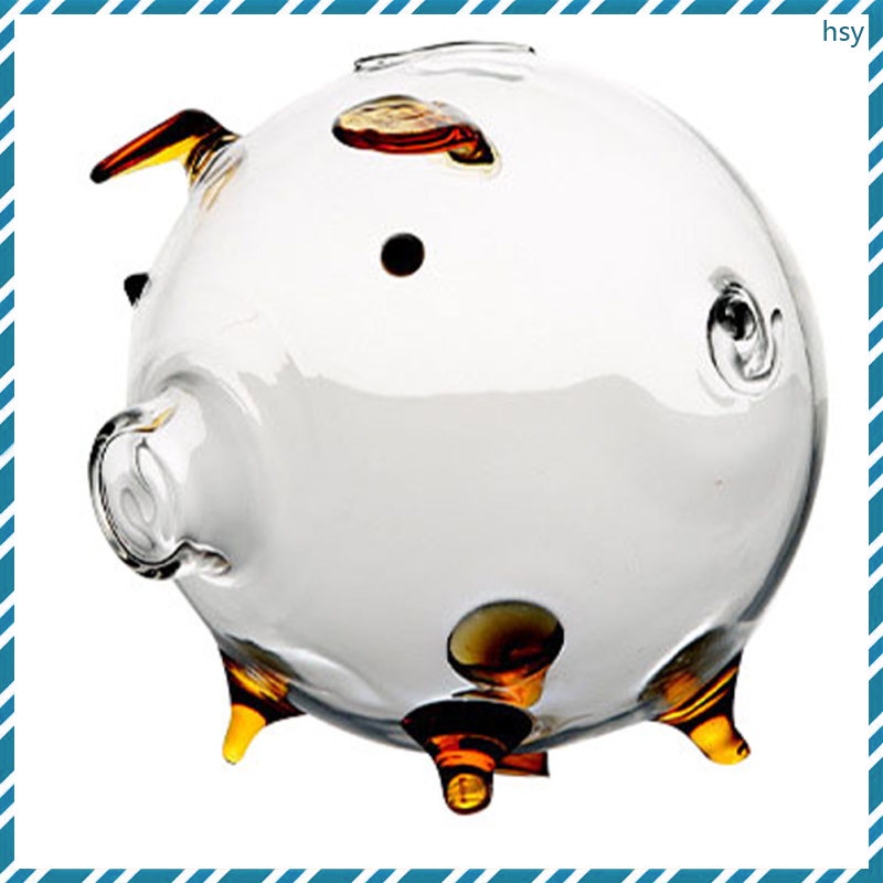 Ngân hàng tiền kid s clear piggy coin hộp đựng tiền hũ đựng tiền trẻ em cô gái tiết kiệm quà lưu niệm baby child huyisheng