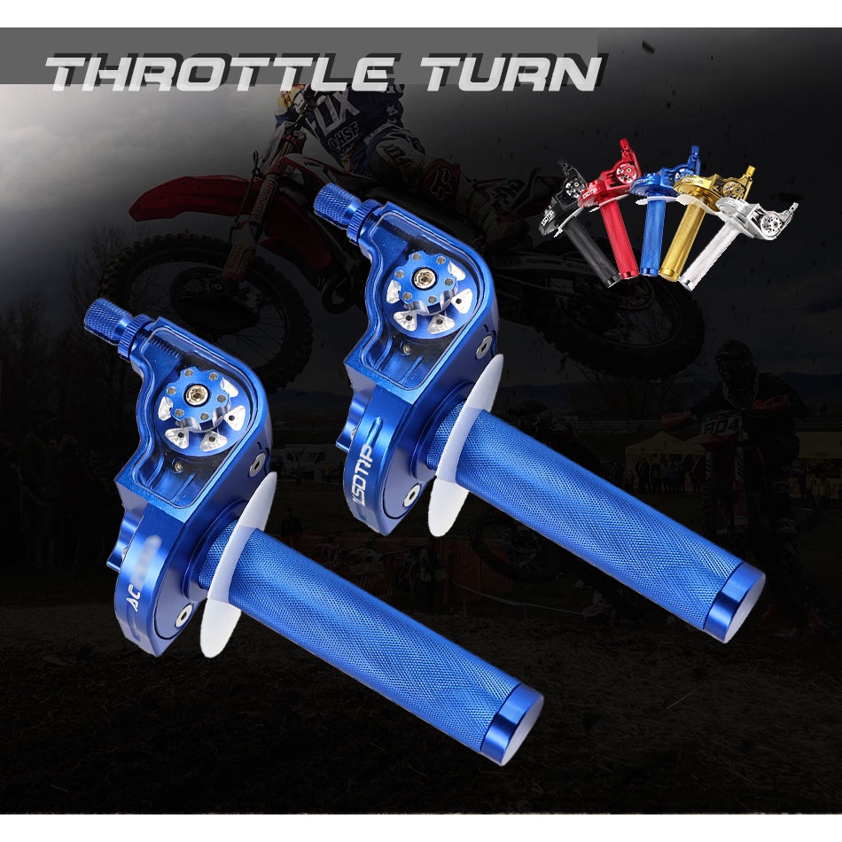 MOTOPRTS SHOP ZSDTRP 1PC Throttle Grips 22mm CNC Aluminum Alloy Twist Throttle Grip Universal Motorcycle Handle