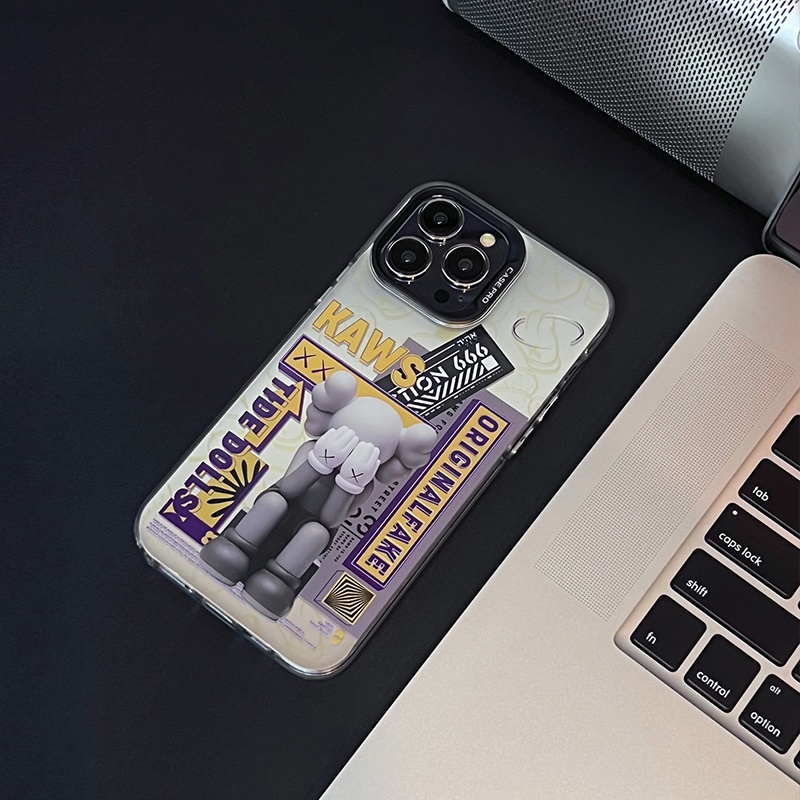 Ốp Điện Thoại Tpu Dẻo Họa Tiết Hoạt Hình KAWS Dễ Thương Cho iphone 14 13 Pro Max 12 11