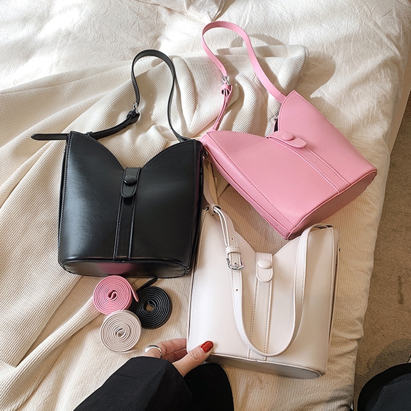 Túi Đeo Vai Bằng Da pu Thiết Kế Đơn Giản Dễ Phối Đồ Thời Trang Cho Nữ