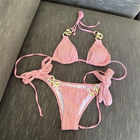 Bikini Dây Xích Kim Loại GợN SóNg