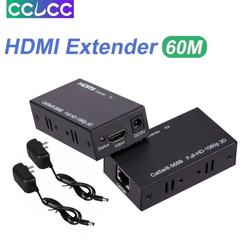 Dây Cáp HDMI Dài 60M Không Bị Trễ 1080P HD HDMI Sang RJ45