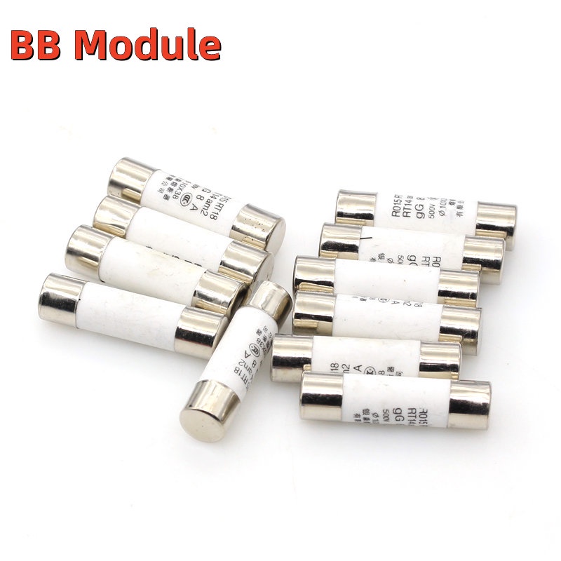 Set 5 Cầu Chì Gốm 10 * 38 10x38mm 380v 500v 0.5a 1a 2a 3a 4a 5a 6a 8a 10a 16a 20a 25a 32a 40a Ro15Rt18