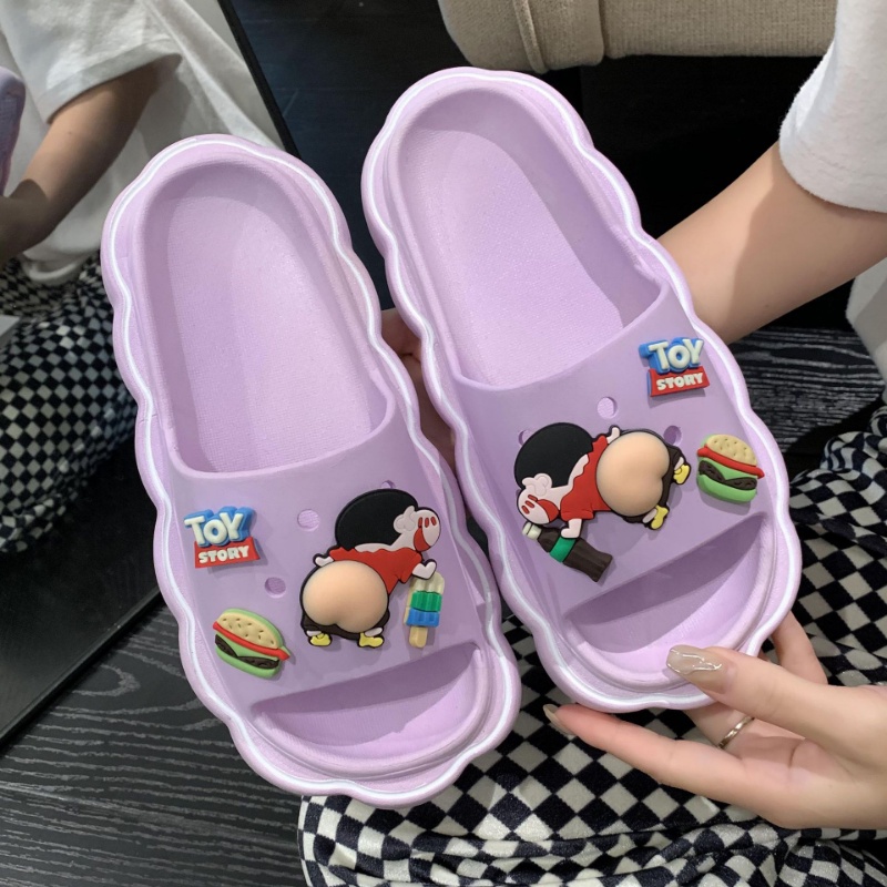 Dép bánh mì nữ sandal Đáy dày chống trượt chống nước Phim hoạt hình dễ thương