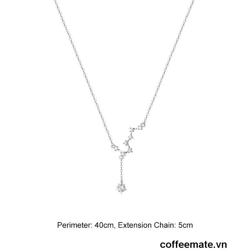 【coffeemate】⚡ Bắc Đẩu Nữ Hợp thời trang Tính khí Nhẹ nhàng Sang trọng Thích hợp Thiết kế Tua Rua Vòng cổ Tinh tế Đơn giản