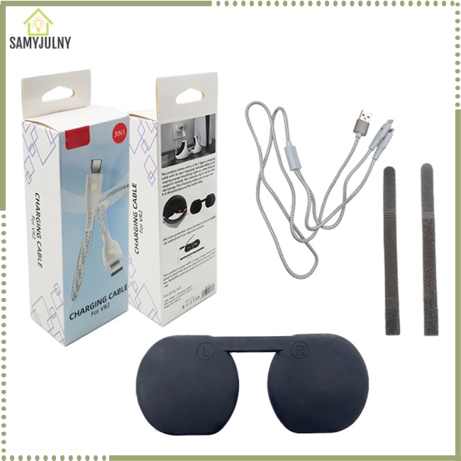 Dây Cáp Sạc Loại C 2 Trong 1 Kèm Vỏ Bảo Vệ Cho Tay Cầm Chơi Game PS VR2