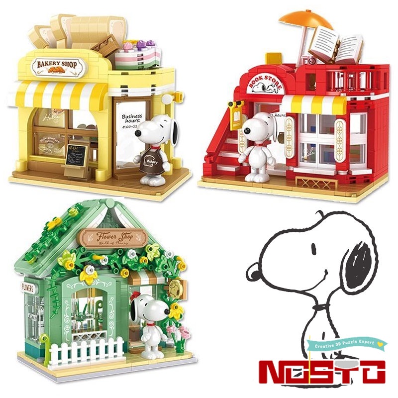 Set 17 Mô Hình Nhân Vật Hoạt Hình Snoopy Đáng Yêu