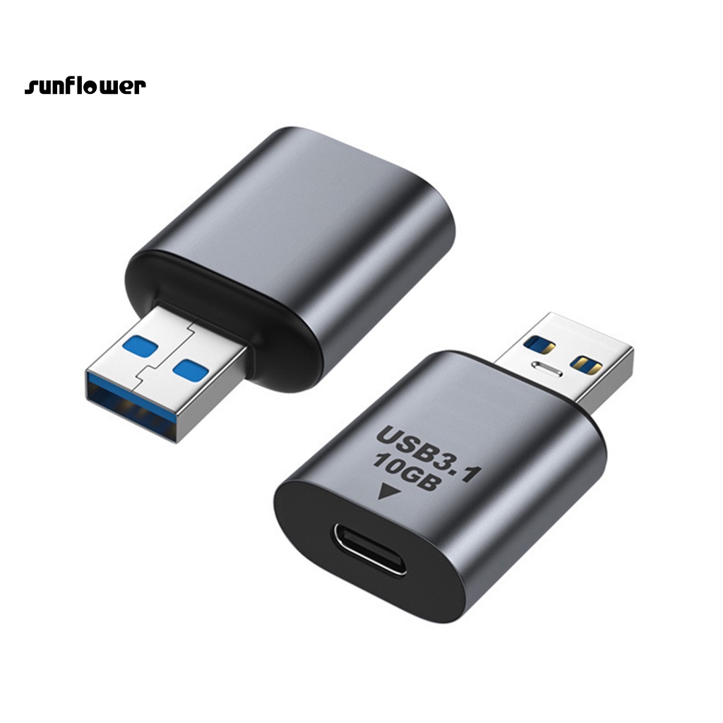 Đầu Chuyển Đổi USB3.1 Male Sang USB3.1 Female 10Gbps Bằng Nhôm Cho Điện Thoại Di Động