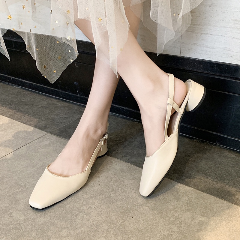 Xăng đan Cao Gót Mũi Nhọn Thời Trang Đơn Giản Dành Cho Nữ 02501