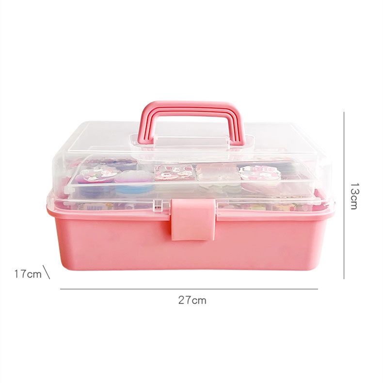 Hộp Đựng Móc Khóa Ba Tầng Bằng Acrylic Sức Chứa Lớn DIY