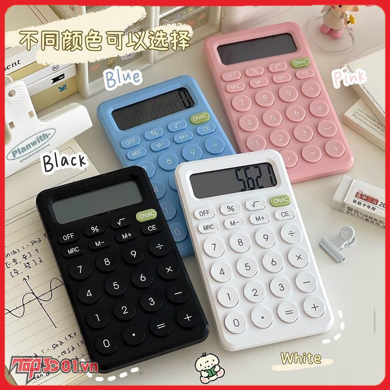 Máy Tính Mini Để Bàn 8 Chữ Số Công Cụ Kế Toán Kinh Doanh Tài Chính Nút Lớn Thích Hợp Cho Học Sinh Trường Học Đồ Dùng Doanh Nghiệp Nhỏ | Top3C01