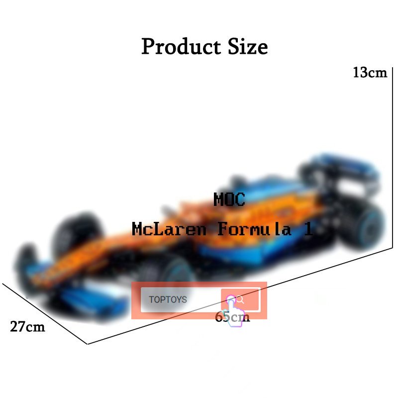 Đồ Chơi Lắp Ráp Xe Hơi mclaren moc f1 1: 8 super car
