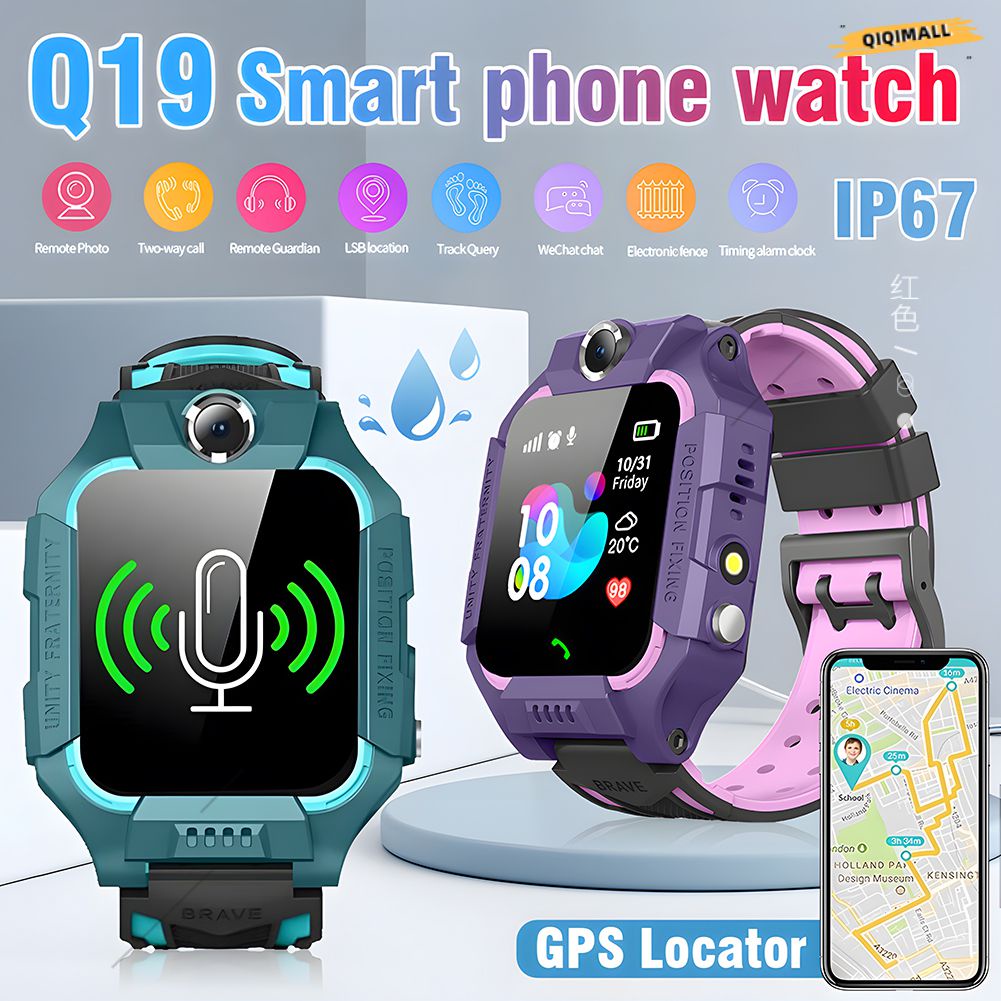 Đồng Hồ Thông Minh Cho Trẻ Em Thiết Bị Theo Dõi Gps Tuổi Teen Có Tên SOS Camera Chống Nước [QIQI]