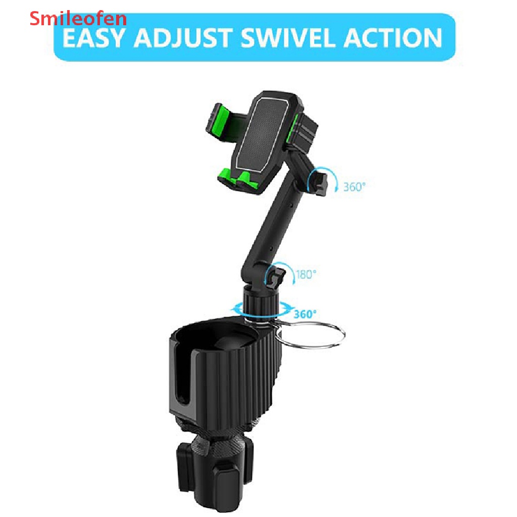 [Smileofen] Giá Đỡ Điện Thoại Trên Ô Tô Đa Phương Tiện Có Cốc Uống Nước Mới