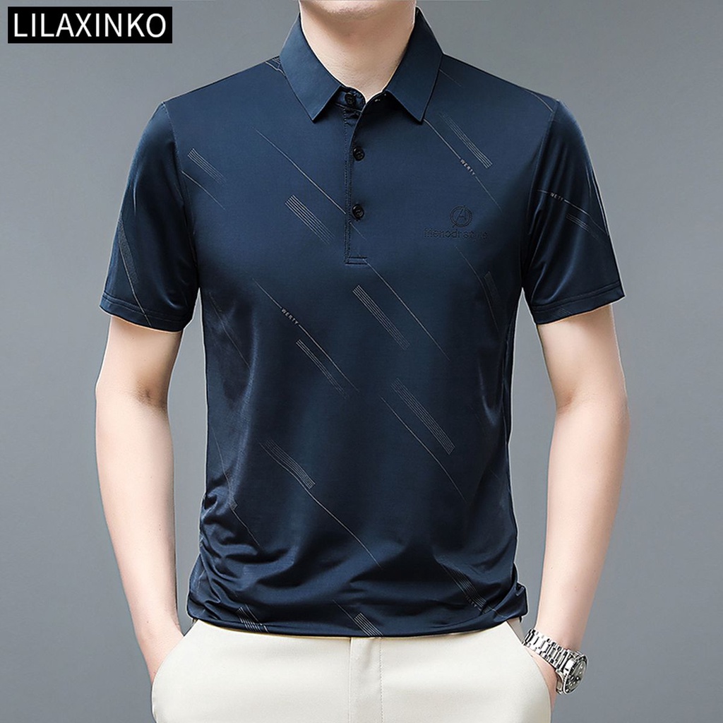 Áo Thun Polo Tay Ngắn Kẻ Sọc 6 Màu Thời Trang Dành Cho Nam