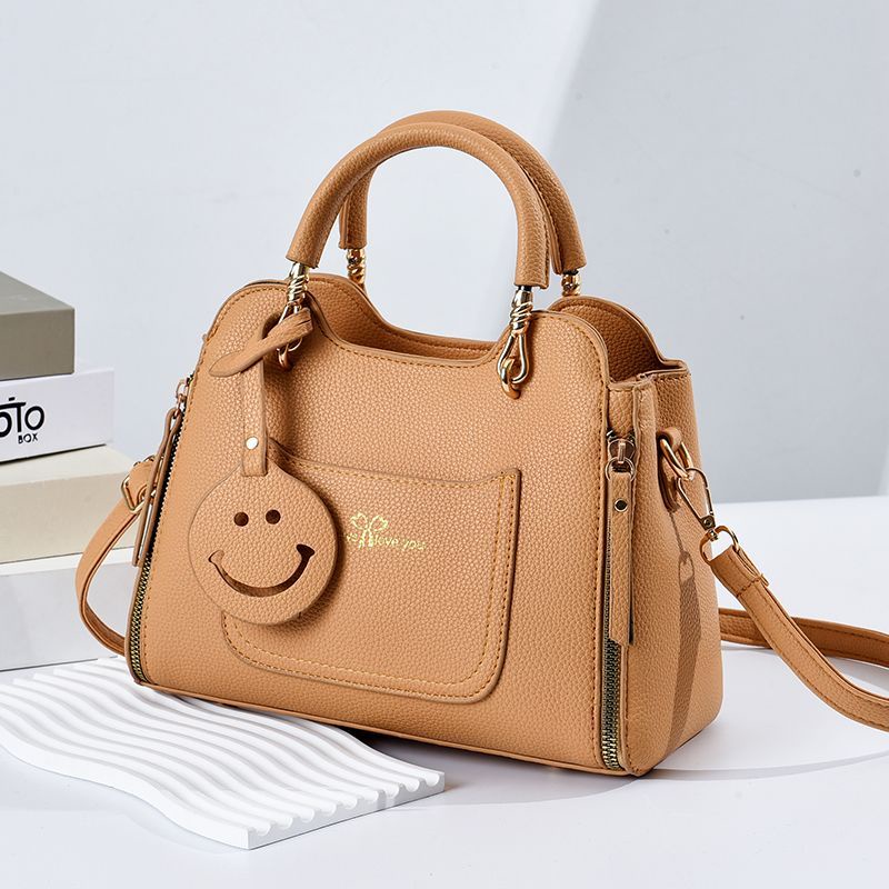 Túi Xách Đeo Vai Sức Chứa Lớn Màu Trơn Thời Trang Dễ Phối Đồ Cho Nữ