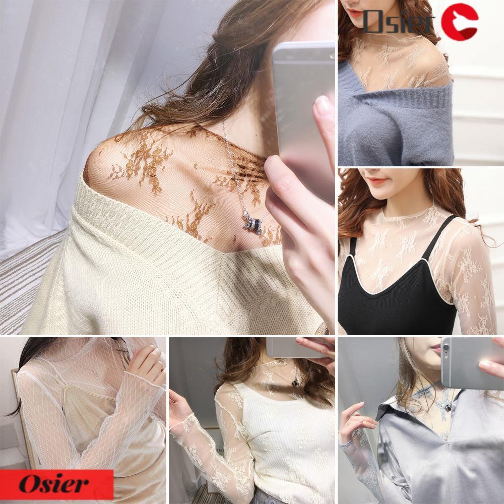 1 Áo Lưới Phối Ren Không Đường May Gợi Cảm Hợp Thời Trang