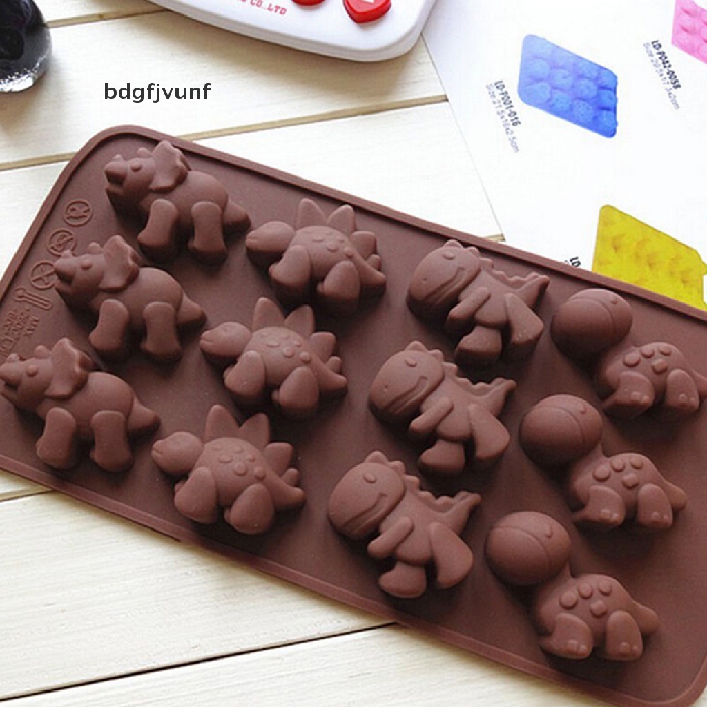 Bdgf Hình Ảnh Qua Hình Khủng Long Silicon-Fondant-Mould-Candy-Jelly-Candy-Jelly-Muffin-Baking-Muf