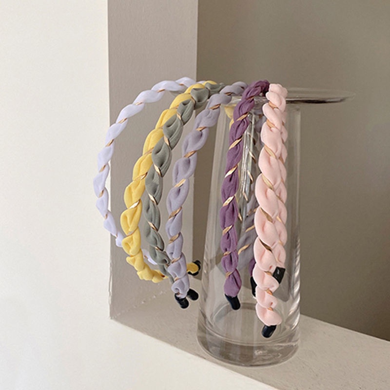 Băng Đô Cài Tóc Dạng Xoắn Phong Cách Thời Trang Đơn Giản