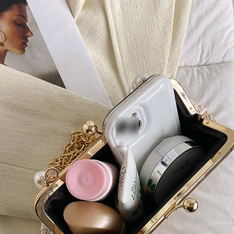 Túi cói Vai Kiểu Ví Tiền Bằng Rơm Thời Trang Sành Điệu Cho Nữ