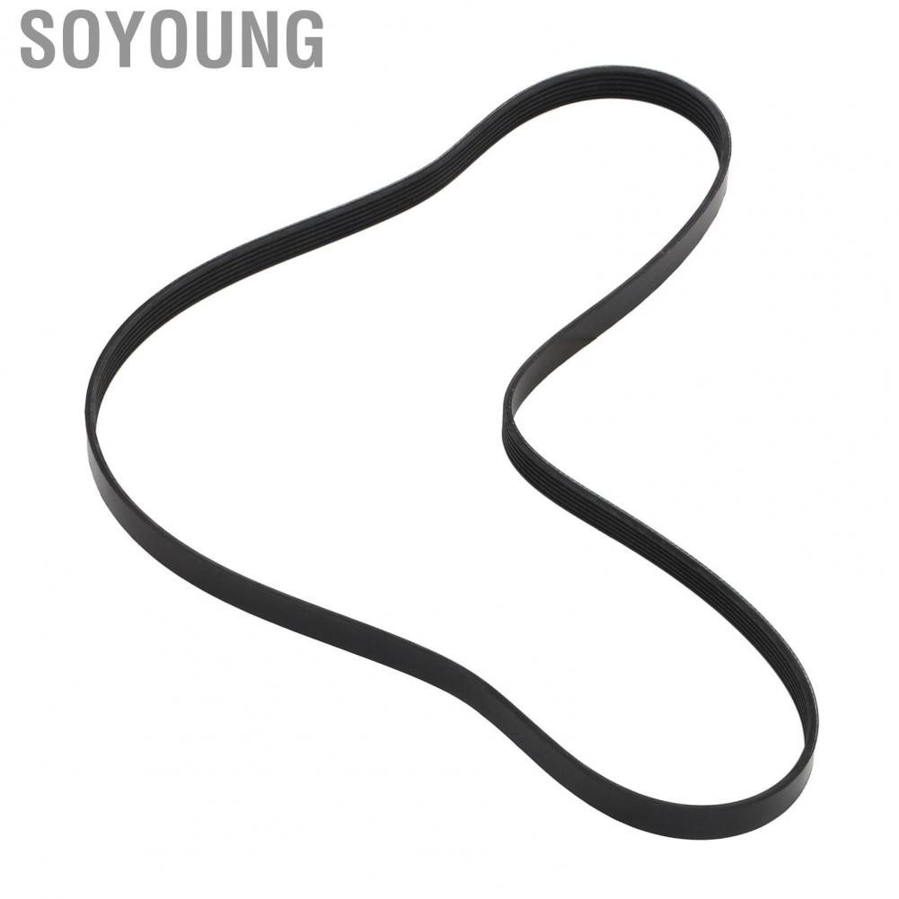 Soyoung AC Compressor Serpentine Drive Belt  Oil Heat Resistant Strong Tensile Cords High Strength 6PK1540 for Car