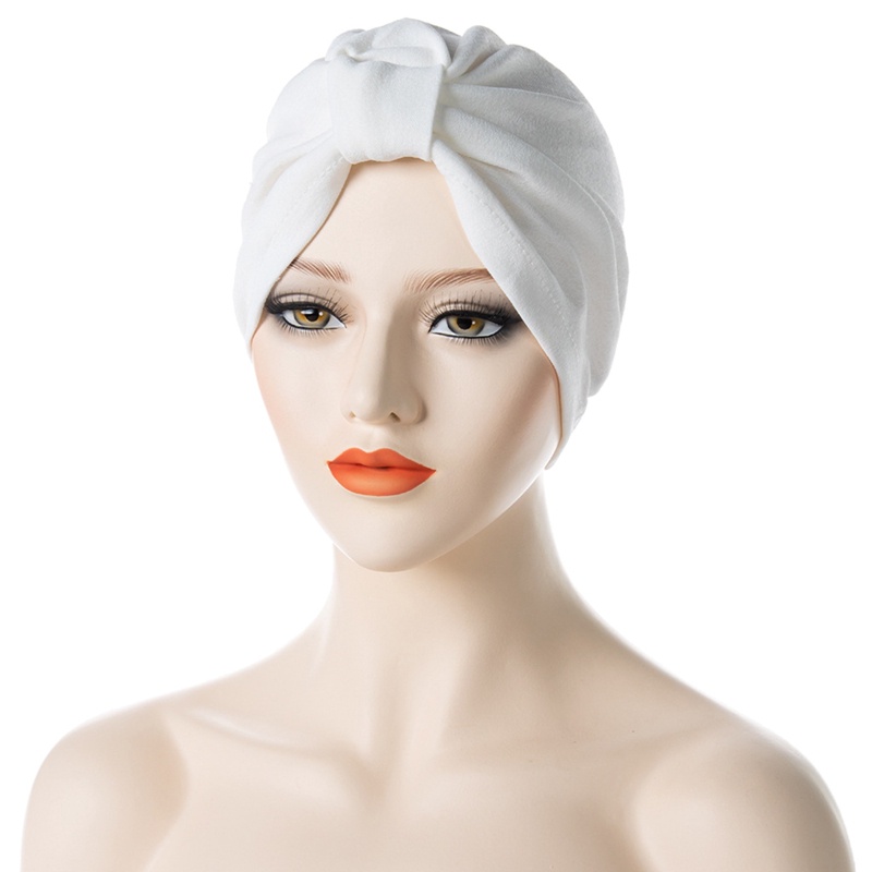 Ygt Mũ Turban Thắt Nút Màu Trơn Thời Trang Cho Phụ Nữ Hồi Giáo