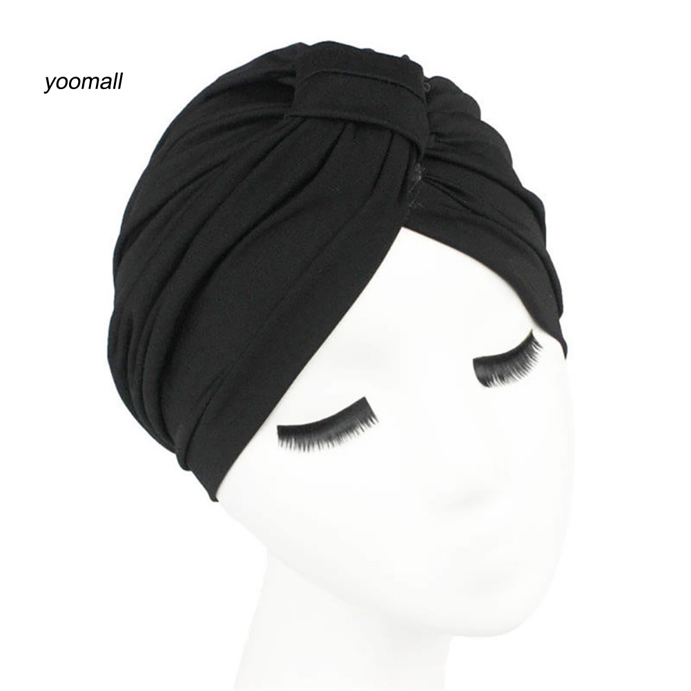 Mũ Turban Trùm Đầu Co Giãn Thời Trang Cho Nữ