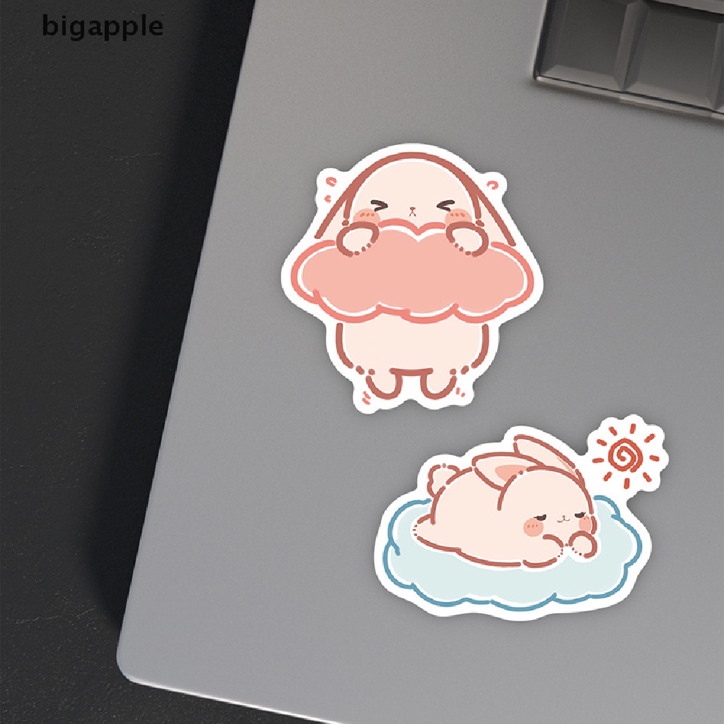 Set 50 Miếng Dán Hình Thỏ Dễ Thương Phong Cách Nhật Bản Dùng Để Trang Trí Đa Năng Tiện Dụng