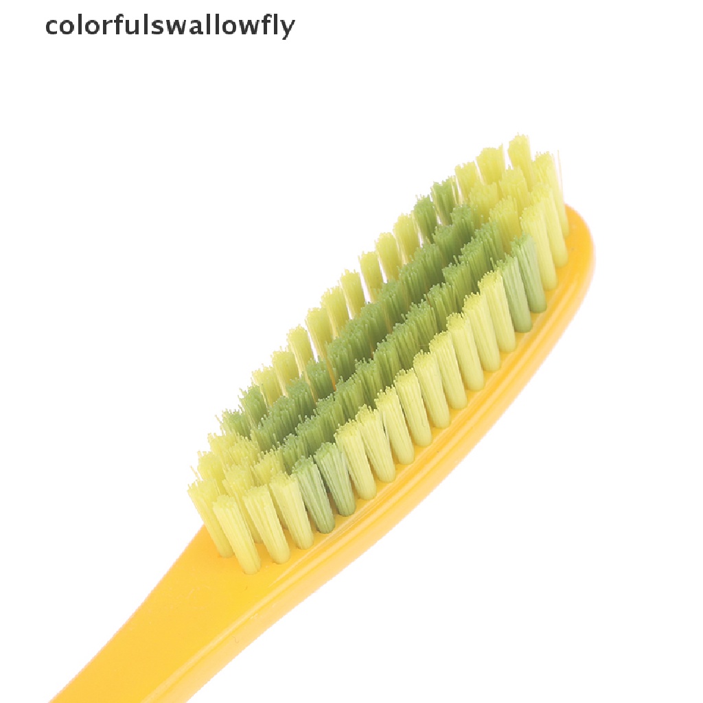 Set 4 Bàn Chải Đánh Răng Đầu Mềm Cán Dài Nhiều Màu Sắc