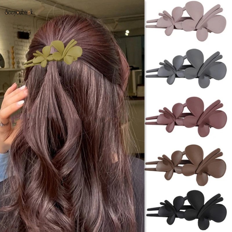 Kẹp Tóc Mỏ Vịt Cỡ Lớn Thiết Kế Đơn Giản Thời Trang Cho Nữ