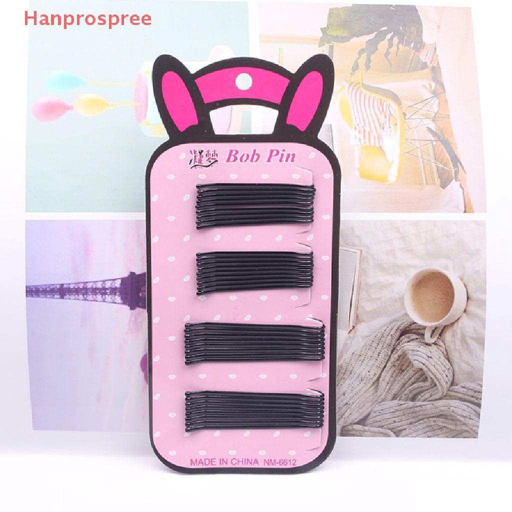 Set 34 Kẹp Tóc Dây Thép Màu Đen Thời Trang Cho Bé