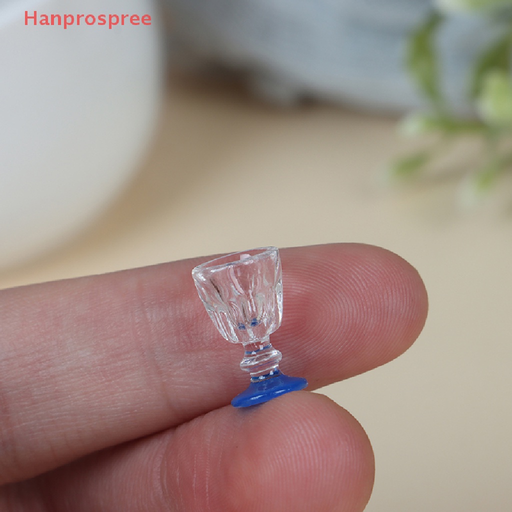 Bộ 4 Ly Uống Rượu Mini Trong Suốt Dùng Trang Trí Nhà Búp Bê