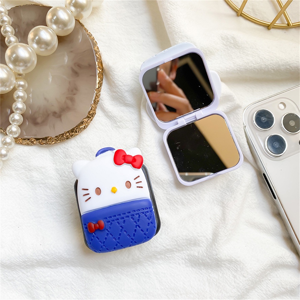 Sanrio Giá Đỡ Điện Thoại Có Thể Gập Lại Kèm Gương Hình Hello Kitty Cinnamonroll