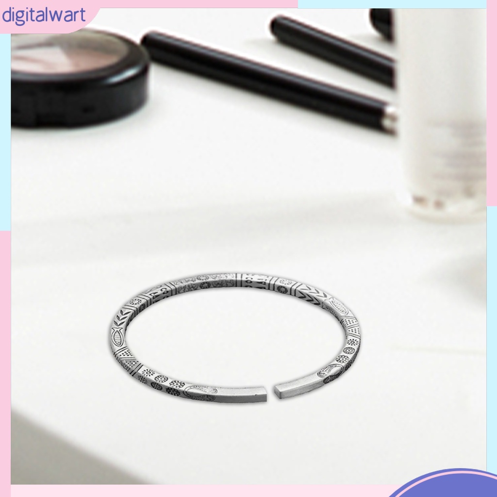 Vòng Đeo Tay Dạng Hở Màu Bạc Phong Cách Boho Màu Sắc Tùy Chỉnh Thời Trang Cho Nam [DIL]