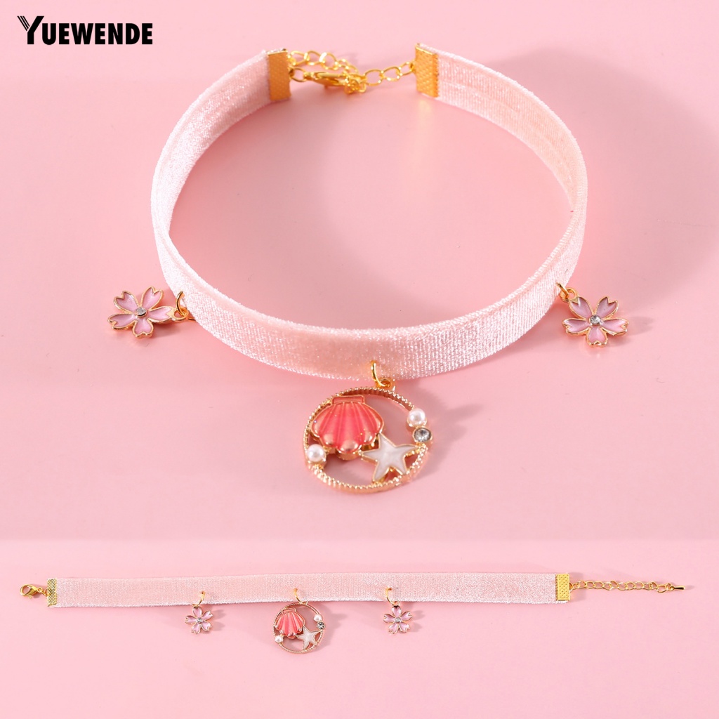 Yue.z Vòng Cổ Màu Sắc Sống Động Phong Cách Retro Kèm Mặt Dây Trang Trí Dành Cho Thú Cưng