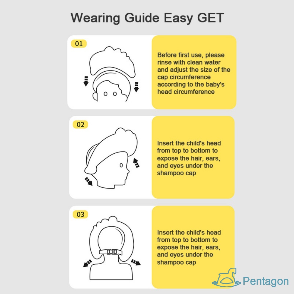 Mũ Chắn Nước Gội Đầu Bảo Vệ Tai Cho Bé Bằng Chất Liệu Silicone