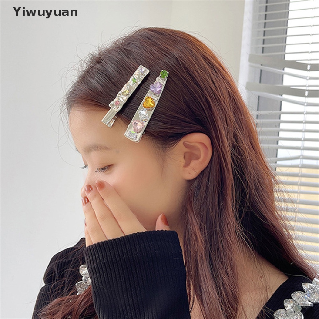 Kẹp Tóc Mỏ Vịt Đính Đá Nhiều Màu Sắc Thời Trang Hàn Quốc