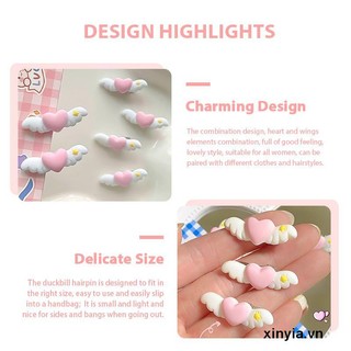 🌺Kẹp Tóc Đôi Cánh Trái Tim Siêu Dễ Thương