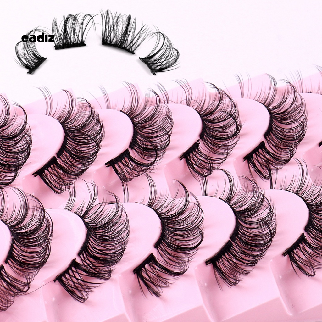 Hộp 10 Cặp Lông Mi Giả Tiện Lợi Dành Cho Nữ