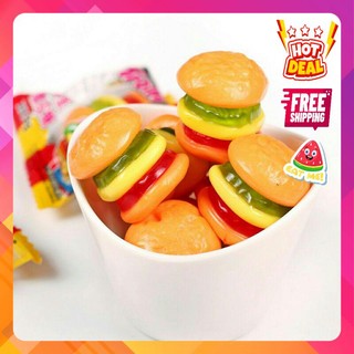 [FreeShip] Kẹo Dẻo HamBurger Que -  Burger ⚡DATE MỚI NHẤT⚡