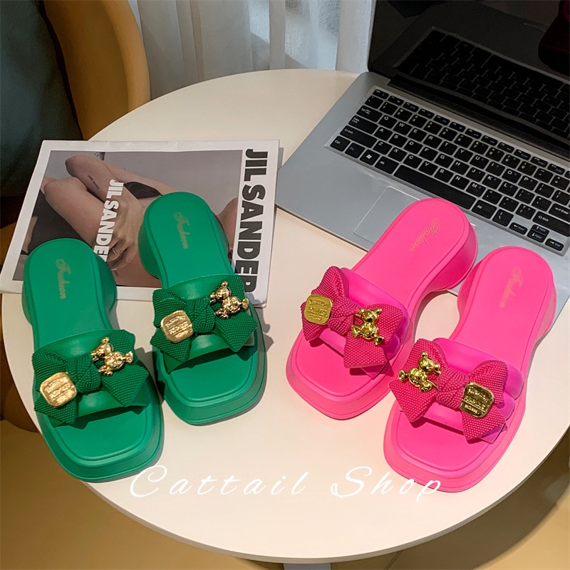 DISHULAN dép nữ dép bánh mì nữ dép bánh mì nữ Chống Trượt 040603