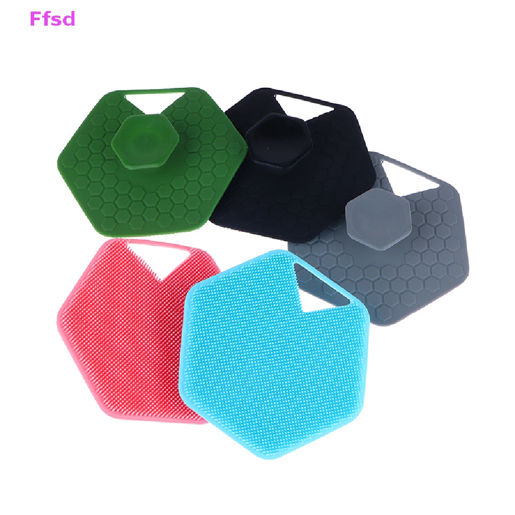 {Ffsd} Bàn Chải Tắm Silicone Tẩy Tế Bào Chết Mát Xa Làm Sạch Da