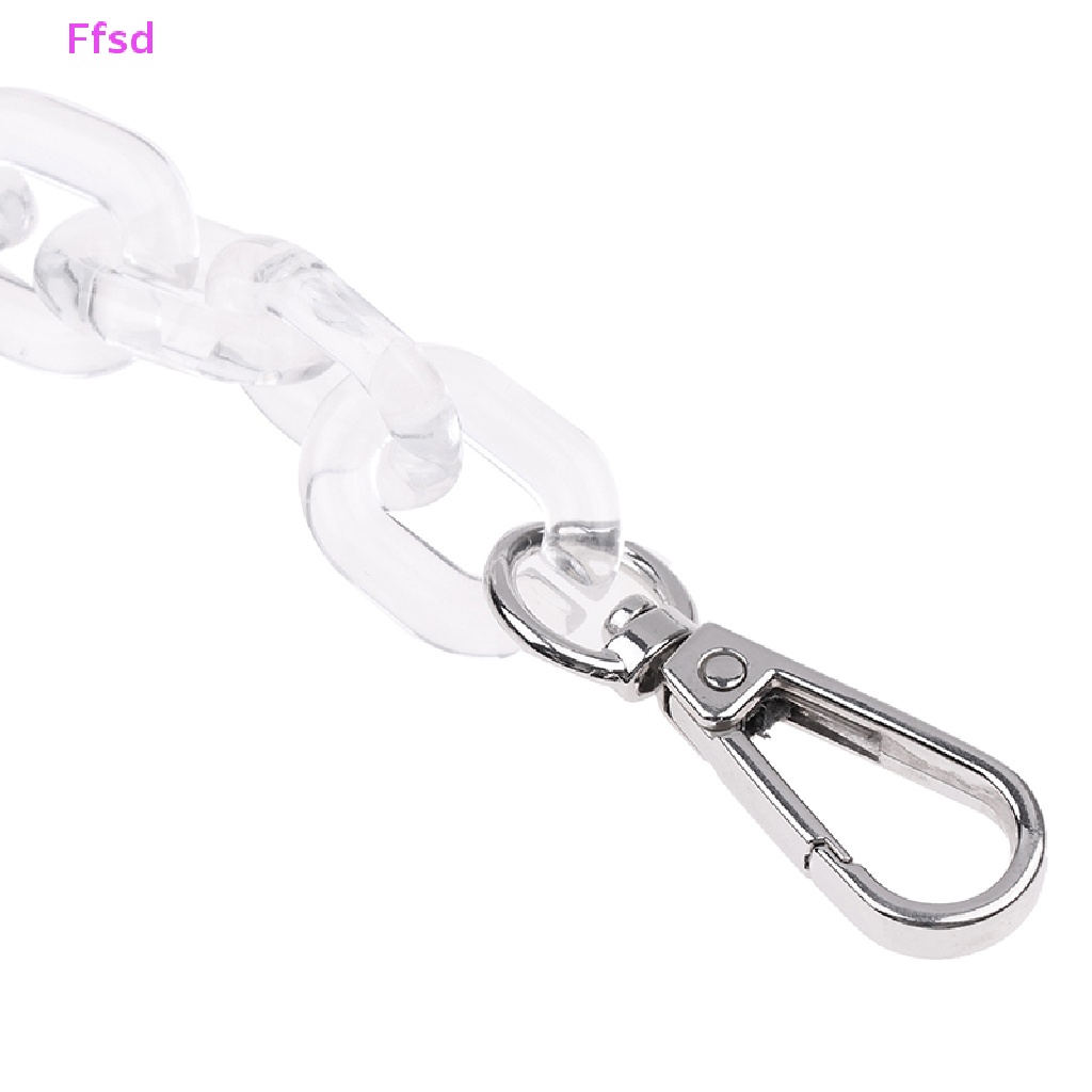 {Ffsd} Phụ Kiện Dây Đeo Túi Xách Bằng Acrylic Màu Đen