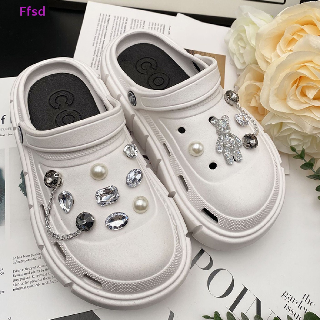 {Ffsd} Phụ Kiện Khóa Dây Giày Có Thể Tháo Rời Hình Gấu Thời Trang Phù Hợp Với Giày * Bán Chạy