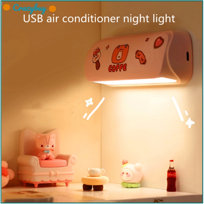 Cr Đèn Đọc Sách Led Từ Tính Cảm Biến Cơ Thể Người Sạc Usb