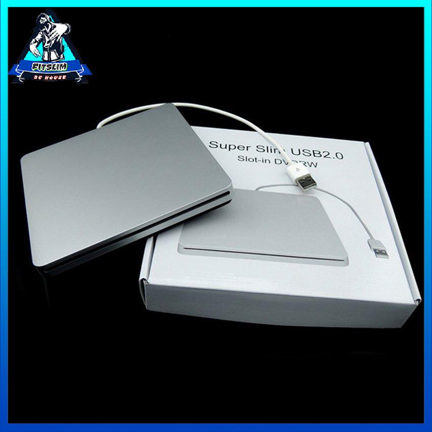 Loại máy tính xách tay Hút khe cắm USB 2.0 siêu mỏng trong ổ đĩa ngoài Dvd bên Vỏ hộp