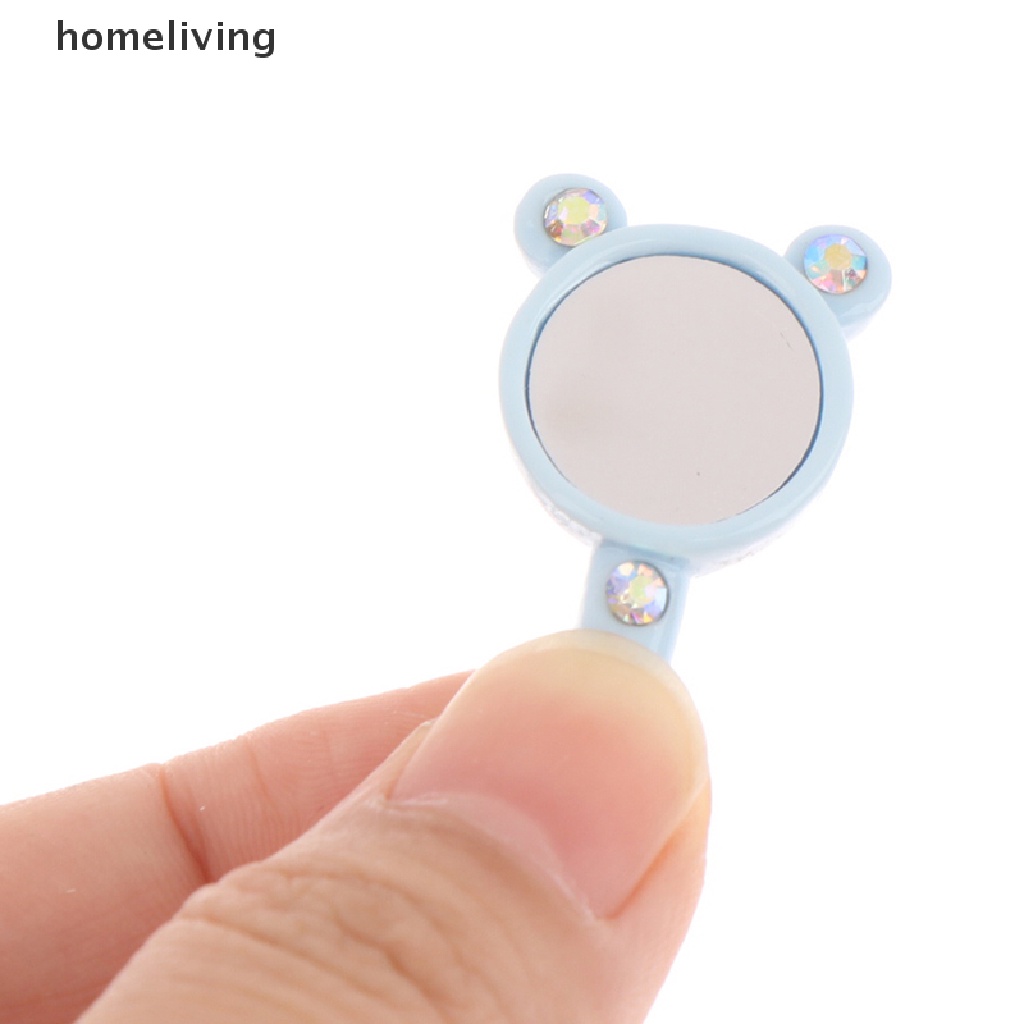 Set 5 Gương Trang Điểm Hình Gấu Tỉ Lệ 1: 12 Cho Nhà Búp Bê DIY