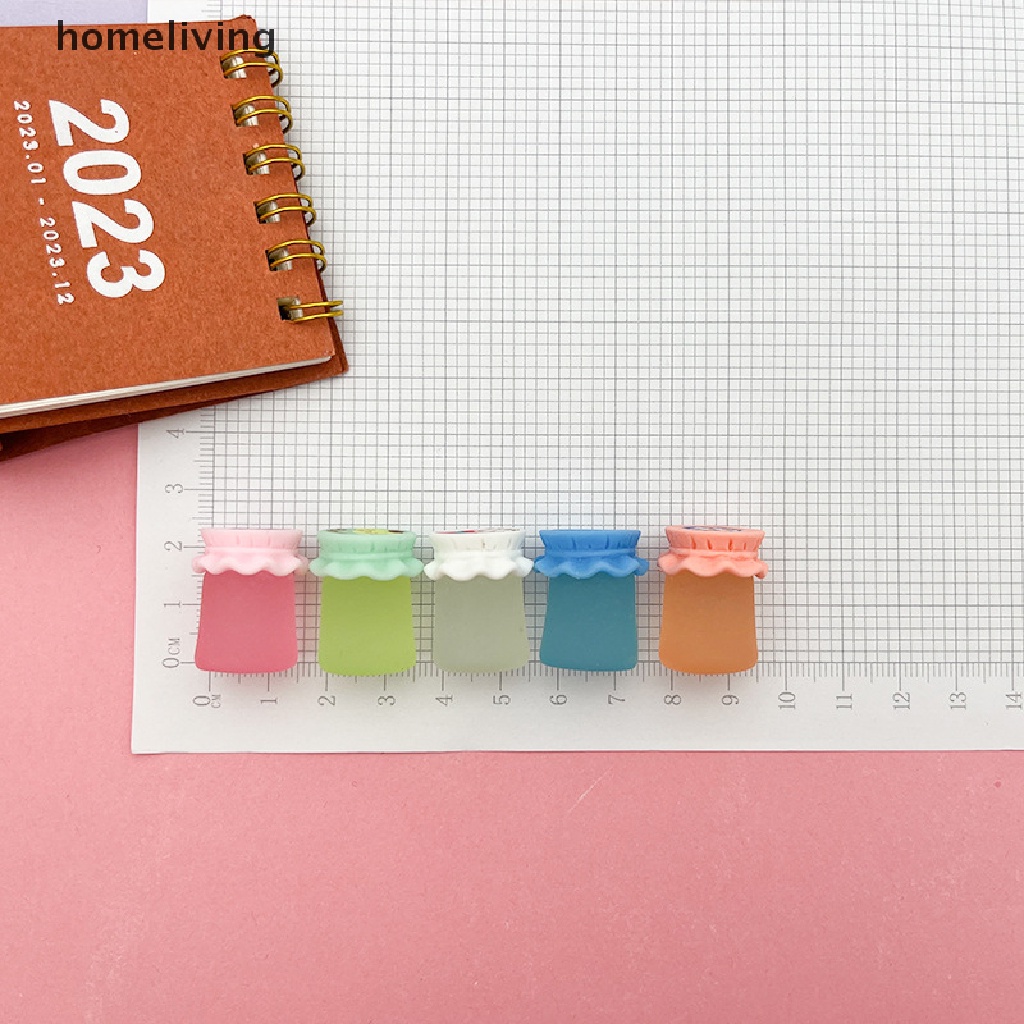 Set 2 Đồ trang trí Bình Mật Ong Mini Bằng Nhựa Resin Dạ Quang Trang Trí Bảng Điều Khiển Xe Hơi