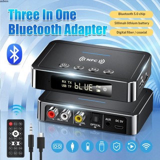 Sẵn sàng bộ thu phát bluetooth 5.0 3 trong 1 bộ chuyển đổi không dây 3.5mm bộ phát âm thanh aux nfc sang 2 rca
